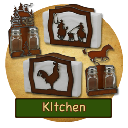 Rustic Western Metal Kitchen Decor